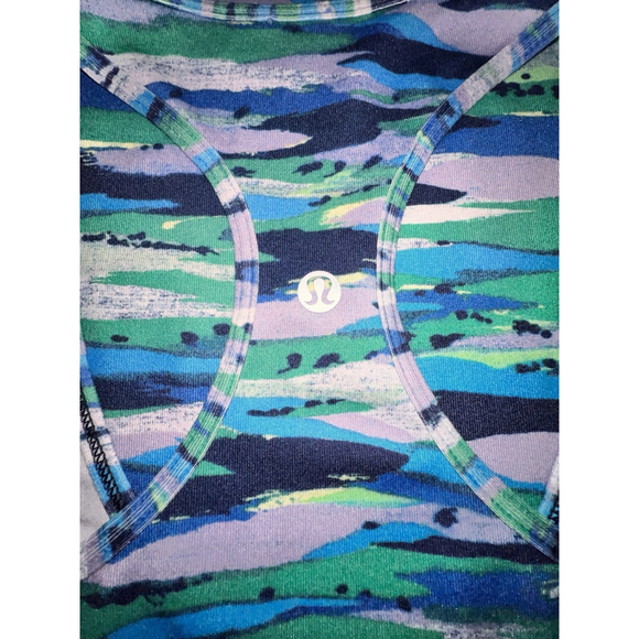 LULULEMON CAP HAT OS AND RACERBACK TANK TOP SIZE 6 PTP 14” Green And Blue Color - Picture 9 of 12